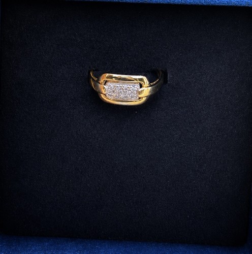 Bague 18k diamants - or,