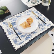 Set de table lavable et antidérapant pour fêtes, maison, cuisine