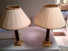 paire de lampes de bureau art deco signé deschuytener
