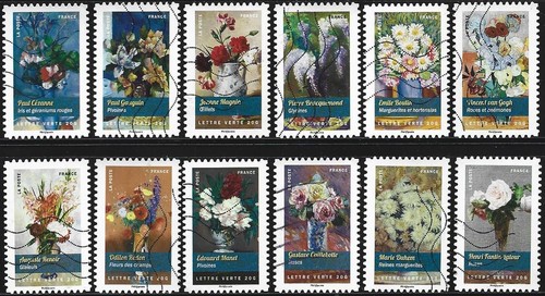 France série 12 timbres - de,