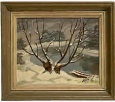 Tableau Ancien HST Paysage