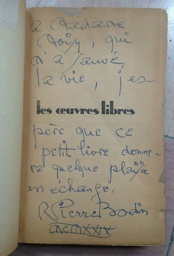 Les oeuvres libres 1924 - 1924, envoi