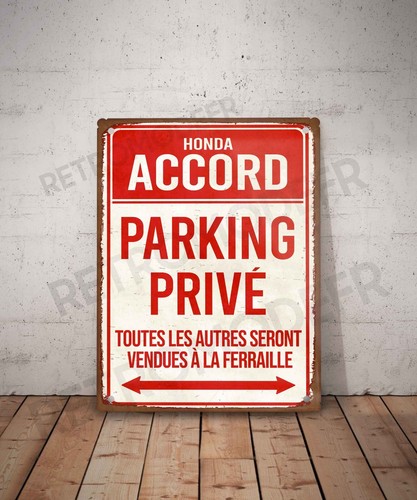 Plaque métal vintage - , honda