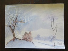 Vieux Tableau À L'Aquarelle