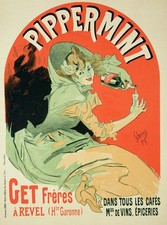 Reproduction d'affiche vintage Pippermint (22 x 30 cm)