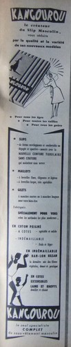 Publicité 1958 kangourou - publicitÉ,