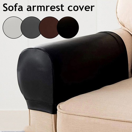 Leather arm chair - 2x,