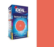 Teinture avec fixateur Corail orange 36 tissu vêtement textile coton lin viscose