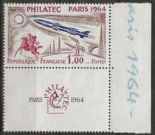 N° 1422**  EXPOSITION PHILATELIQUE INTERNATIONALE PHILATEC A PARIS