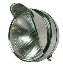 Phare rond chrome neuf avec - phare,