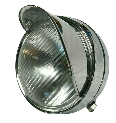 Phare rond chrome - neuf, avec