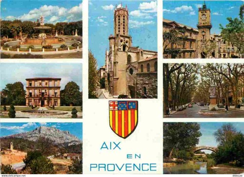 Carte postale aix en - carte,