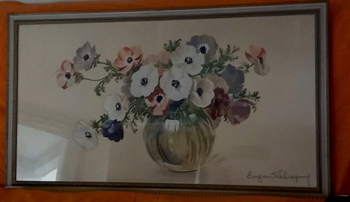 Rare aquarelle signée eugène - rare,