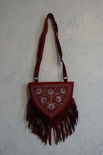 Sac rouge peaux à - en,