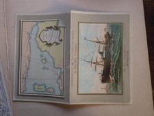 1880.Trade card publicité compagnie navigation Touache (Marseille.paquebot).