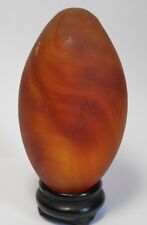   PRESSE PAPIER  OEUF EN PATE DE VERRE H 9 CM ORIGINE MURANO A CONFIRMER 