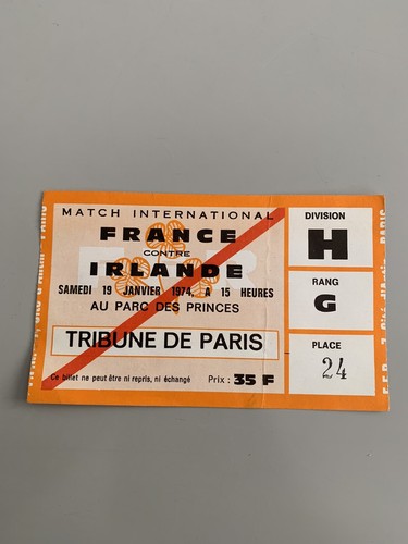 Ancien billet place - de, match