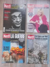 LOT de 4 MAGAZINES Paris Match du mois de SEPTEMBRE 2001 - World tade Center