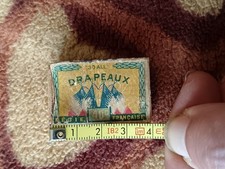 Ancienne Boite D Allumettes Publicitaire Militaire Drapeau Régie Française