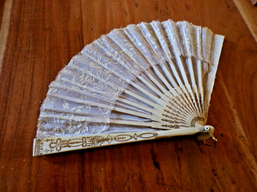 Ancien eventail brins en - 16,