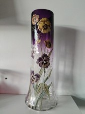 Grand vase émaillé Legras à