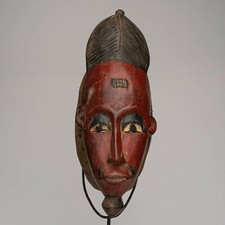 A262C - MASQUE PASSEPORT BAOULE, BAULE MASK, ART TRIBAL PREMIER AFRICAIN
