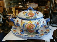 Soupière HB Quimper et son