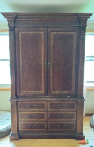 Free large wood armoire