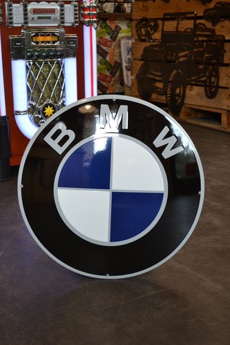 Plaque émaillée bmw logo - émaillée,