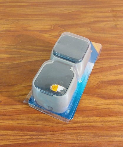 Prise double plexo - ip54, neuf