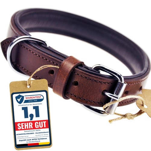 Collier pour chiens cuir - pour,