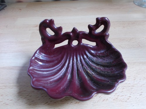 Ancien porte savon fonte - en,