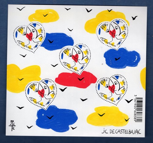 France feuille bloc 136 jc - feuille,