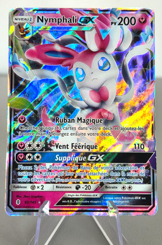 Carte pokémon nymphali - pokémon, gx