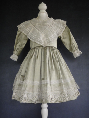 Robe soie verte pour - verte,