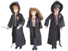 Harry Potter Hermione Ron Poupées Mattel 25cm Gryffondor Cape Tenue Baguette LOT
