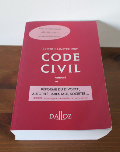 Code civil dalloz edition - civil,