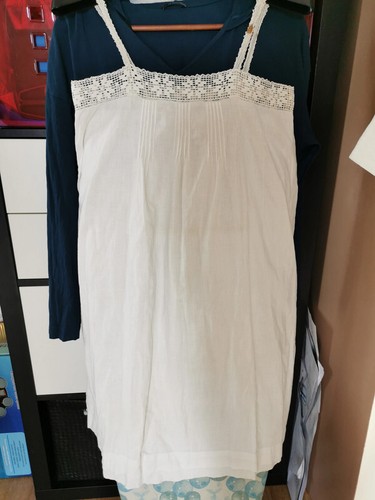 Nuisette blanche coton - , vintage