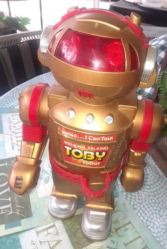 Gold toby walking talking - gold,