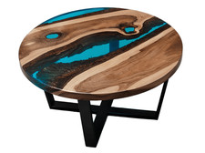 Table basse Live Edge en bois