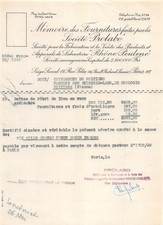 MEMOIRE DES FOURNITURES FAITES