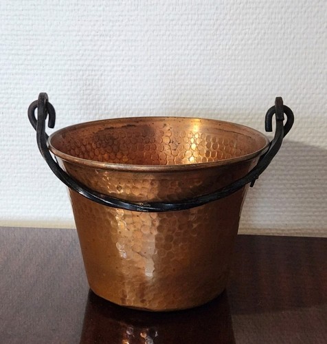 Petit seau chaudron cuivre - chaudron,