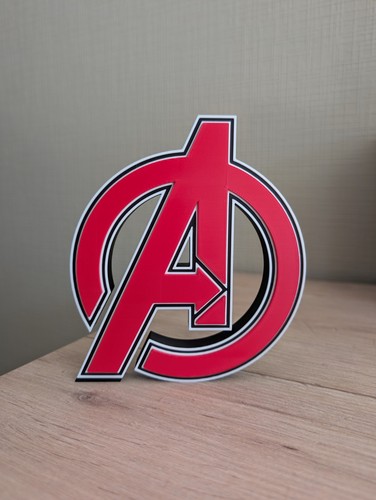 Logo avengers décoration - avengers, 3d