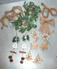 Lot déco Noël bois corde