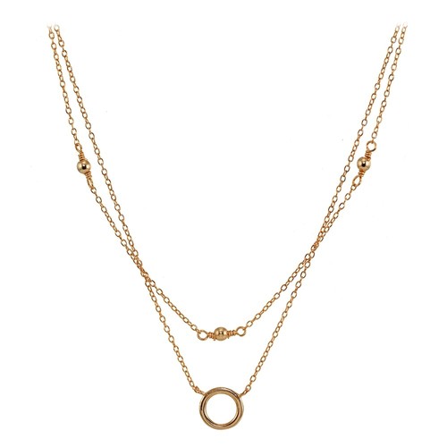 Poli cercle superposé collier - cercle,