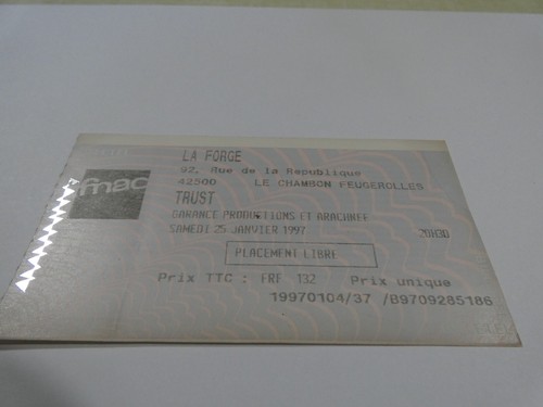 Ticket concert billet trust - ticket,