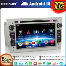 Android 14 64GO DAB+ DVD Autoradio GPS BT 5.0 pour Opel Corsa C/D Signum Antara
