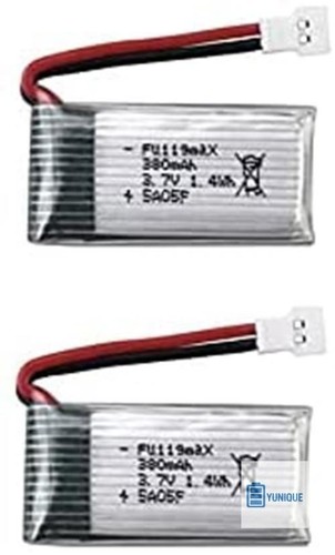 Batterie lipo 380mah lot - 3.7v,