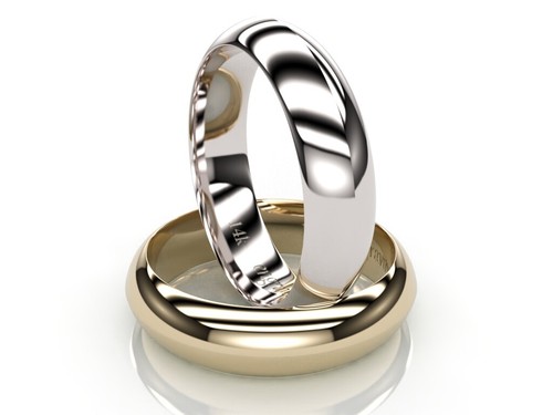 Bague mariage confort - de,