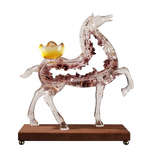 Figurine cheval cabré - de,